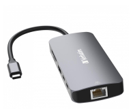 VERBATIM USB-C - 2xUSB 3.2, 2xUSB-C, HDMI, RJ45, SD, microSD 32152 - 1236398 - zdjęcie 3